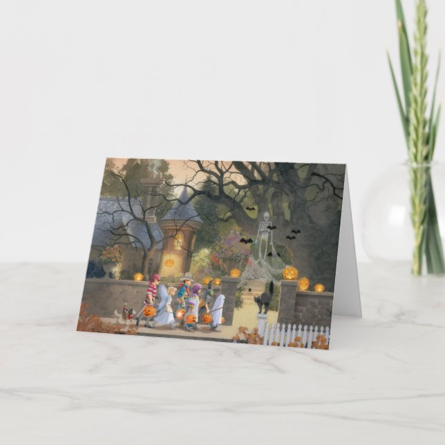 glad halloween  helgkort (Framsida)