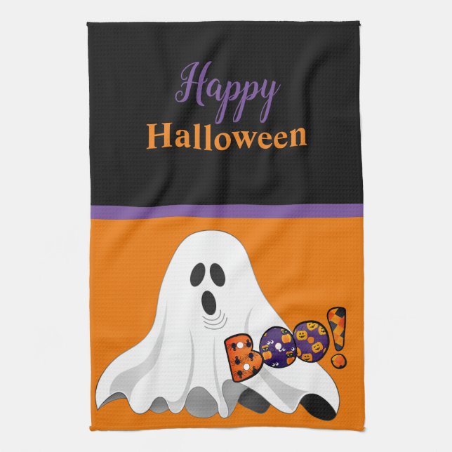 Glad Halloween Hem Dekorativ Kökshandduk (Vertikal)