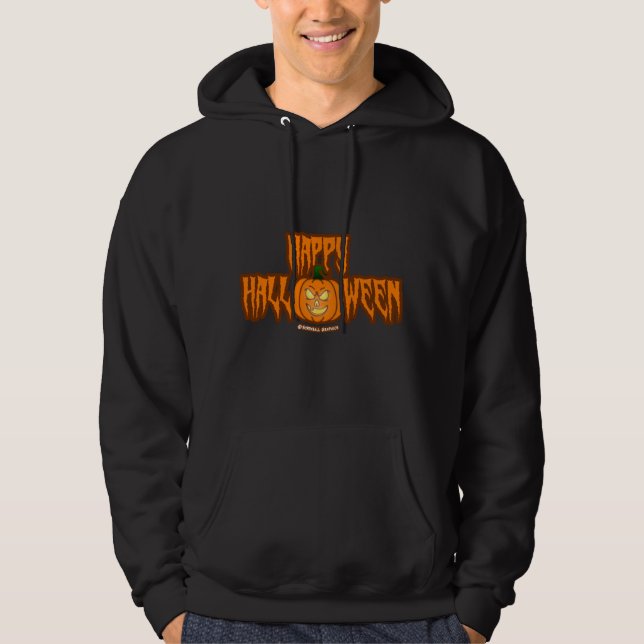 Glad Halloween-hoodie Hoodie (Framsida)