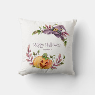 Glad Halloween höstlöv Kudde