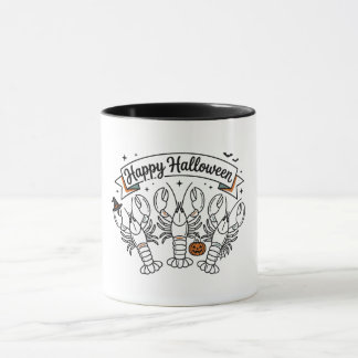 Glad Halloween Humrar Mugg