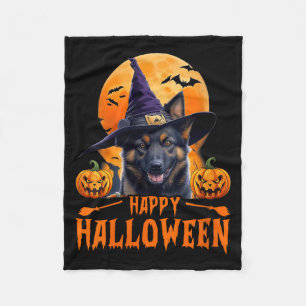 Glad Halloween Hund Kvinnor 1 Fleecefilt