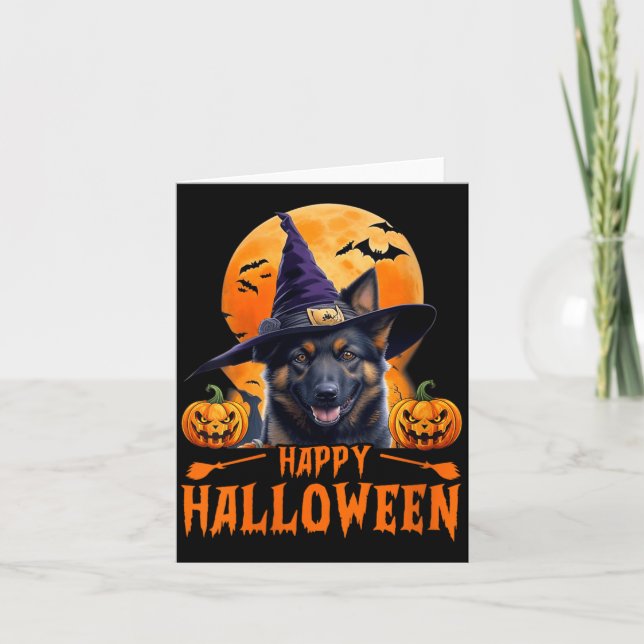 Glad Halloween Hund Kvinnor 1 Kort (Framsida)