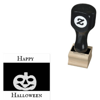 Glad Halloween Jack-o'-lantern gummistämpel Stämpel