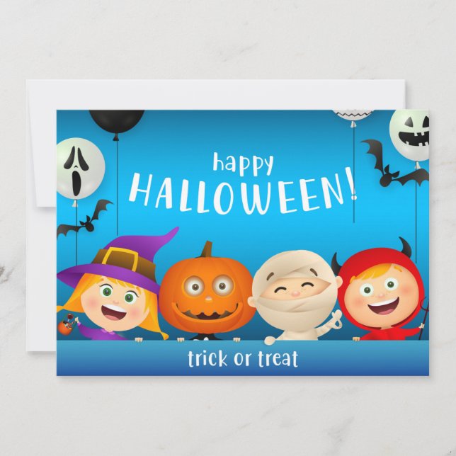 Glad Halloween Julkort (Framsida)