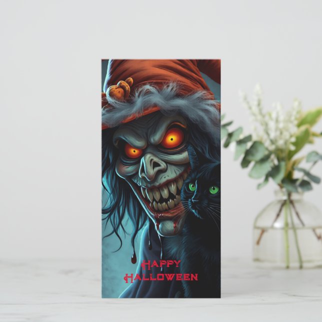 Glad Halloween Julkort (Stående Fram)