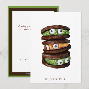 Glad Halloween-kaka Julkort