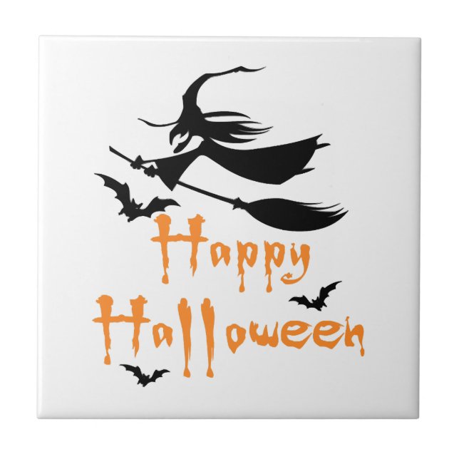 Glad Halloween Kakelplatta (Framsidan)