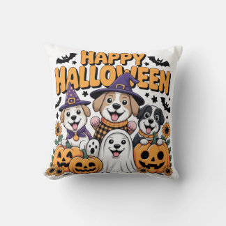 Glad Halloween Kastkudde Kudde