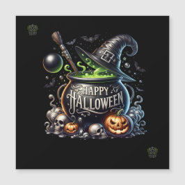 Glad Halloween Kittel Magnetisk Inbjudan