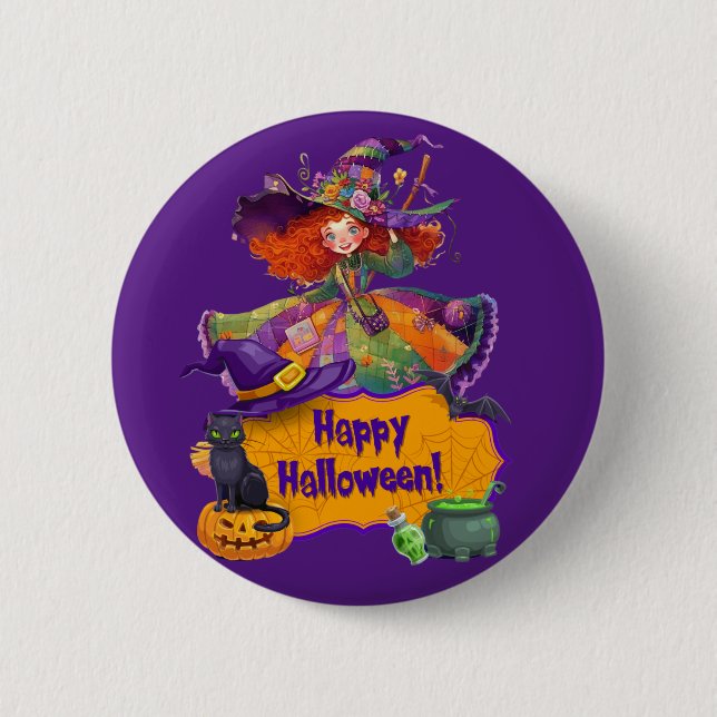 Glad Halloween  Knapp (Framsida)