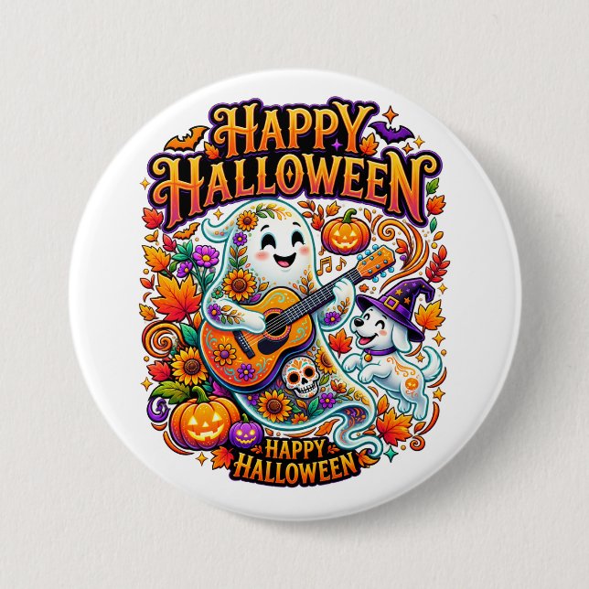 glad halloween knapp (Framsida)
