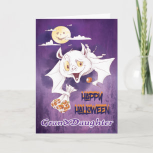 Glad Halloween-kort barnbarn Kort