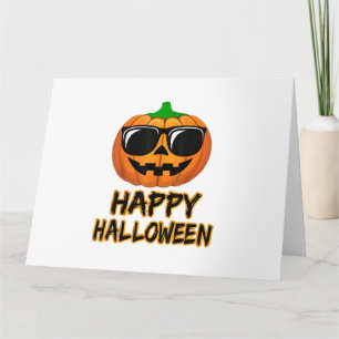 Glad Halloween Kostym Rolig Pumpa Kort