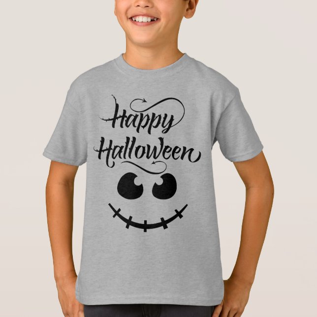 Glad Halloween Kostym T-Shirt (Framsida)