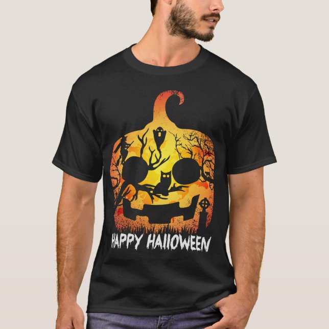 glad halloween-kostym t shirt (Framsida)