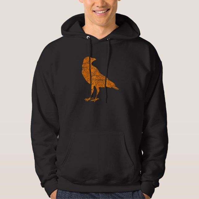 Glad Halloween Kråkdräkt Hoodie (Framsida)