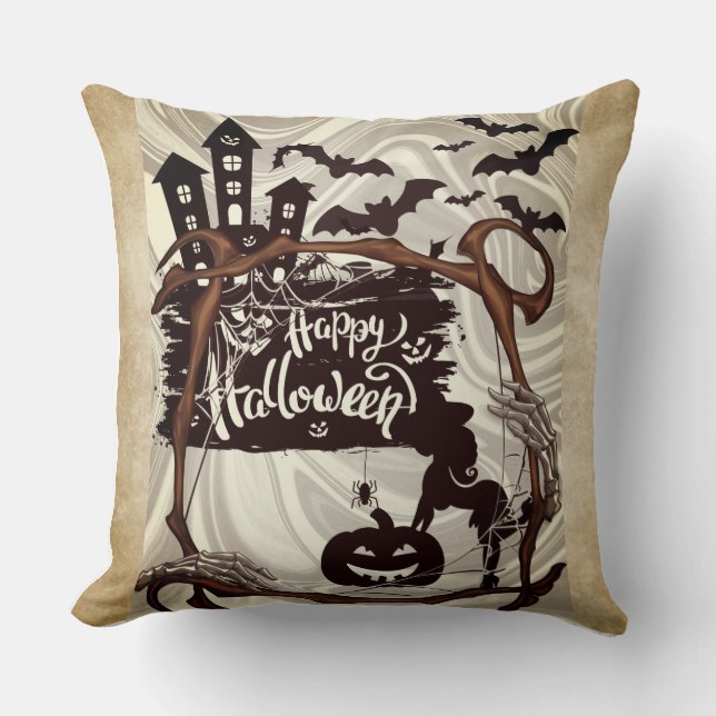 Glad Halloween, Kuddcover Kudde (Framsida)