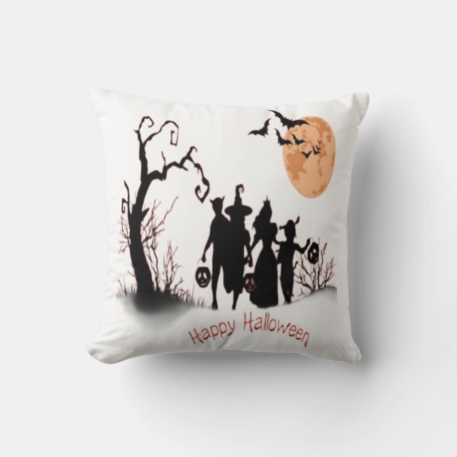 Glad Halloween Kudde (Framsida)