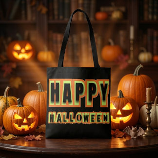 Glad Halloween Kuslig Säsong HANDVÄSKA Tygkasse