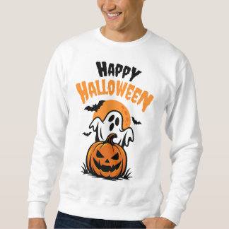 Glad Halloween Lång Ärmad Tröja