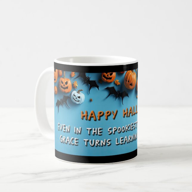 Glad Halloween Lärare Mugg (Framsida vänster)