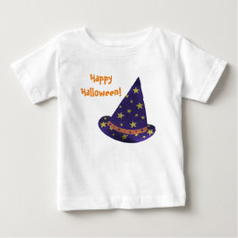 Glad Halloween Lila Trollkarlshatt Småbarnströjor T Shirt