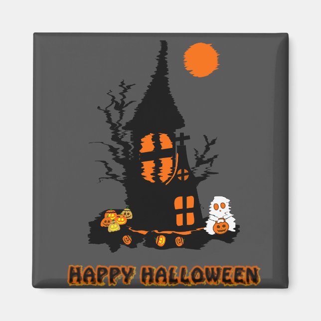 Glad Halloween Magnet (Framsidan)