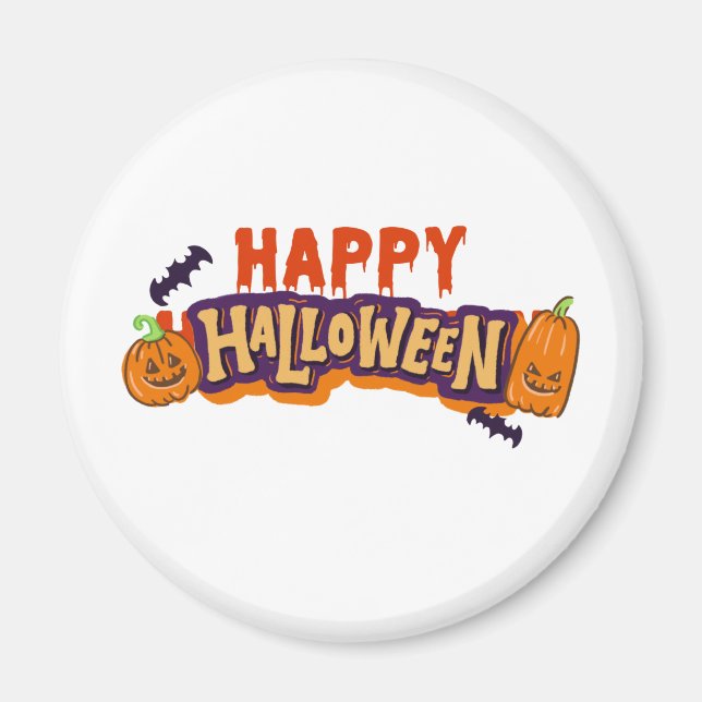 Glad Halloween Magneter För Kök (Framsidan)