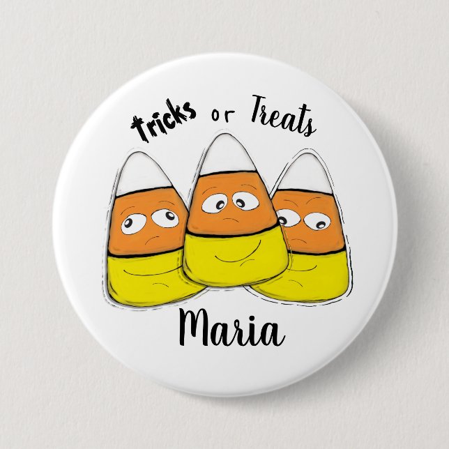 Glad halloween-majs godis knapp (Framsida)