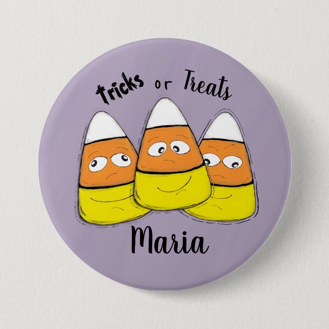 Glad halloween-majs godis knapp (Framsida)