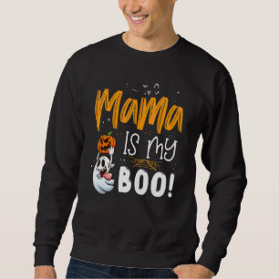 Glad Halloween Mamma är min Boo Matchande Familj G Lång Ärmad Tröja