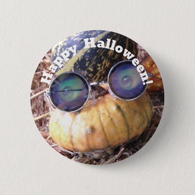 "Glad Halloween!" Märke Knapp (Framsida)