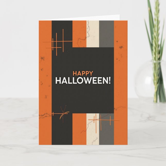 Glad Halloween Modern Kortlek Kort (Framsida)