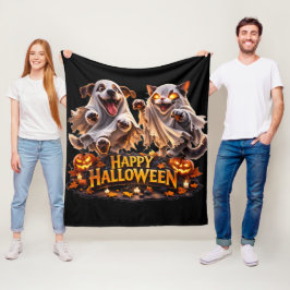 Glad Halloween mysig fluffig tröja Fleecefilt