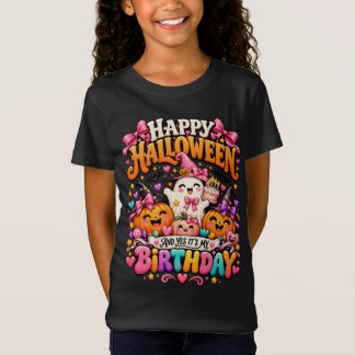 Glad Halloween och ja det är min födelsedag Gost T Shirt