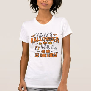 Glad Halloween och min födelsedag Vintage design_1 T Shirt