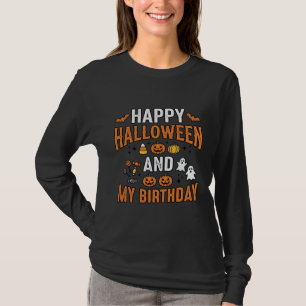 Glad Halloween och min födelsedag Vintage design_1 T Shirt