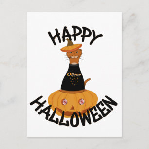 Glad Halloween Oliver! Vykort