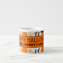 Glad Halloween Orange Pumpa Espressomugg