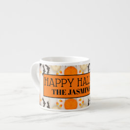 Glad Halloween Orange Pumpa Espressomugg