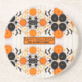 Glad Halloween Orange Pumpa Underlägg
