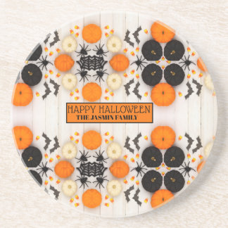 Glad Halloween Orange Pumpa Underlägg