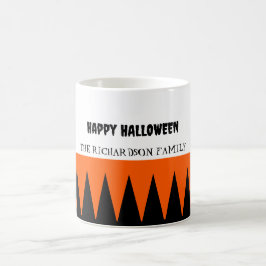 Glad Halloween Orange Svart Personlig Kaffemugg