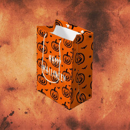 Glad Halloween Orange/Svarta Pumpa