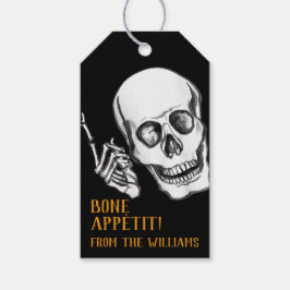 Glad Halloween pappaskämt Presentetikett