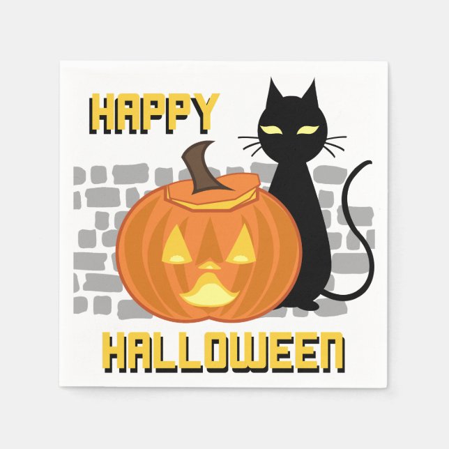 Glad Halloween Pappersservett (Framsidan)