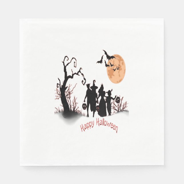 Glad Halloween Pappersservett (Framsidan)