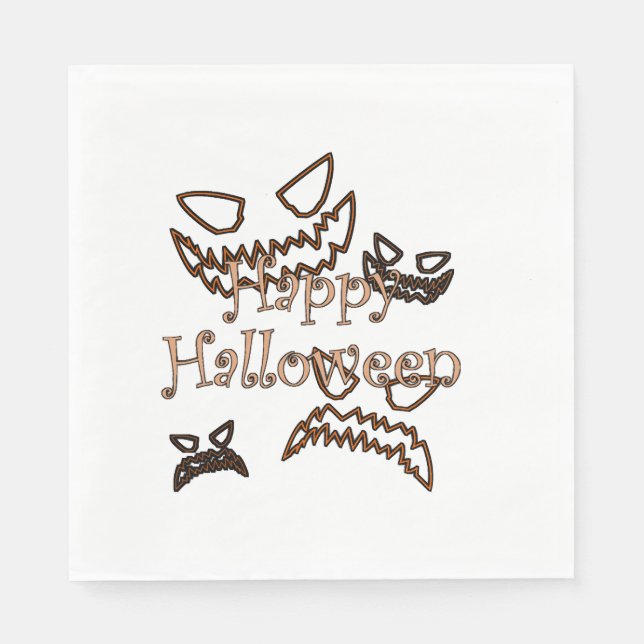 glad Halloween Pappersservett (Framsidan)