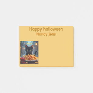 Glad halloween pommes frites och ketchup post-it block